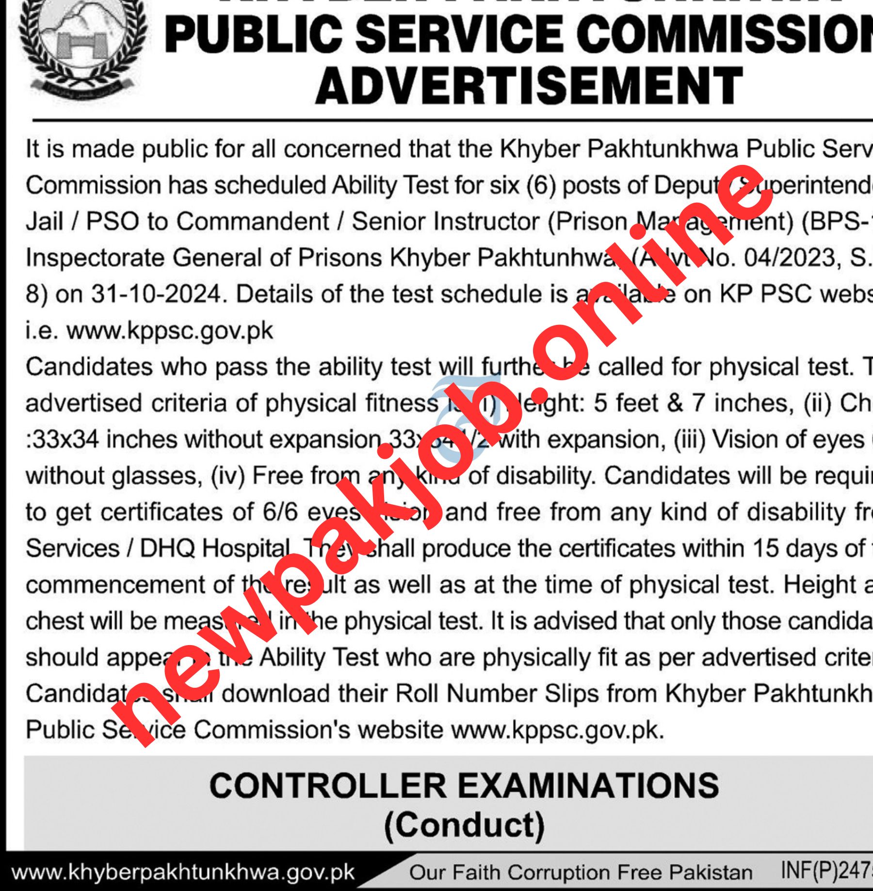 You are currently viewing KPK Public Service Commission KPPSC Job Opening Announcement newpakjob.online